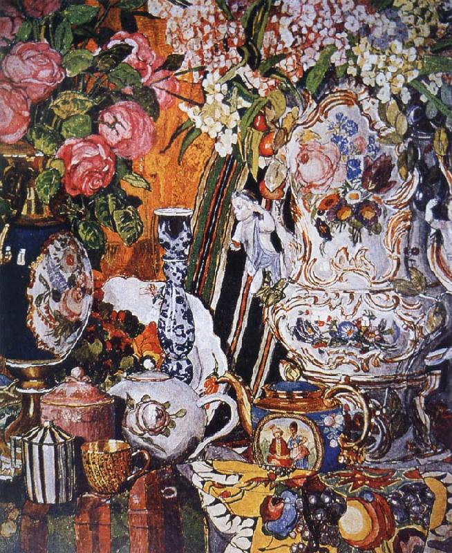 Alexander Yakovlevich GOLOVIN China and Flower Spain oil painting art